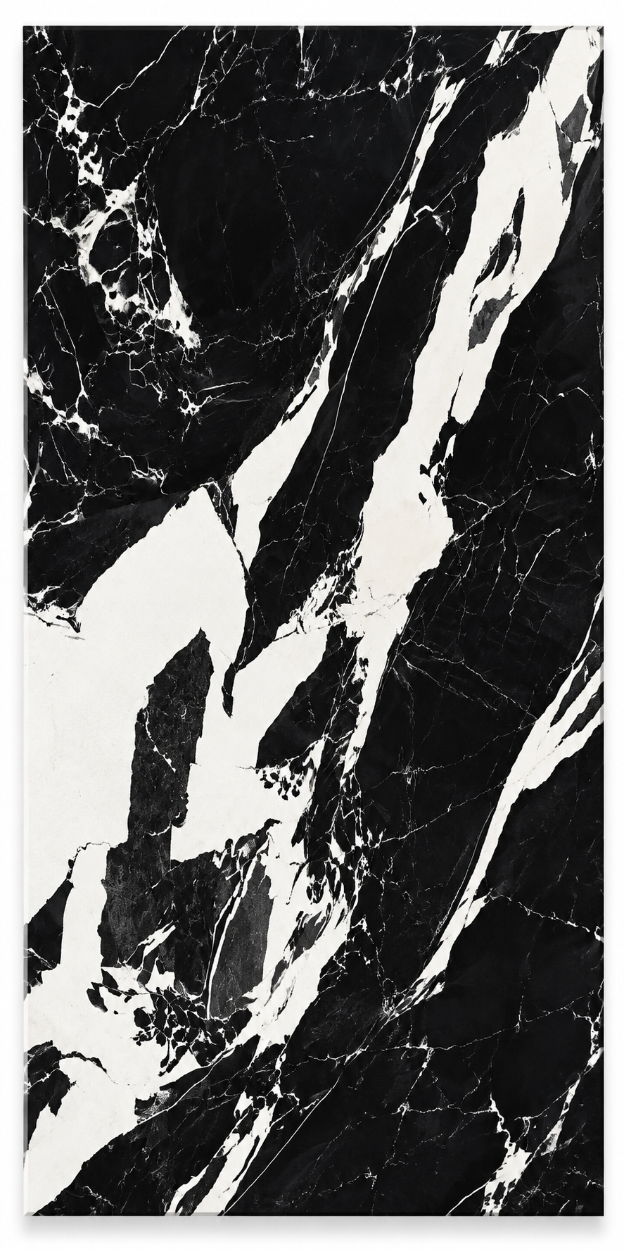 Alcaz Black Polished Marble Effect Tile – 60 × 120 cm