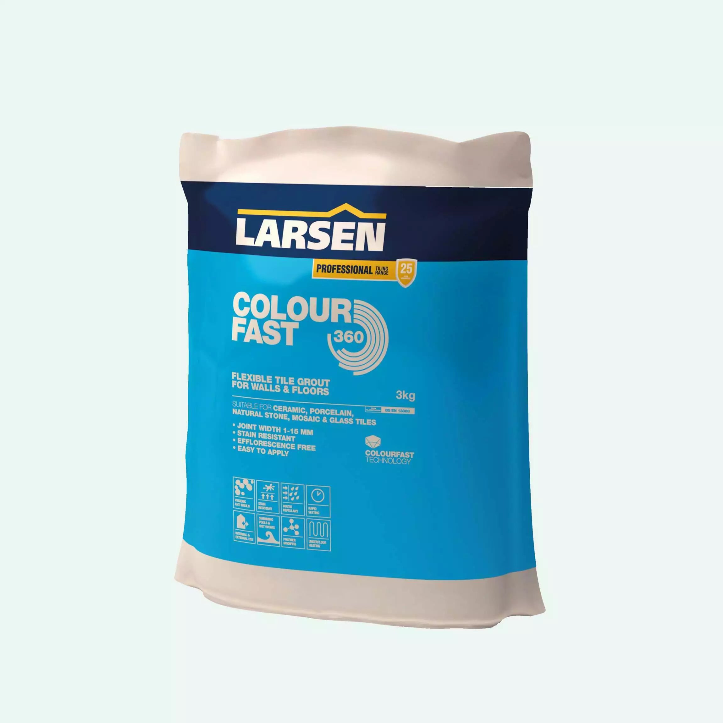 Emporia Pro Colourfast 360 White Flexible Grout 3kg