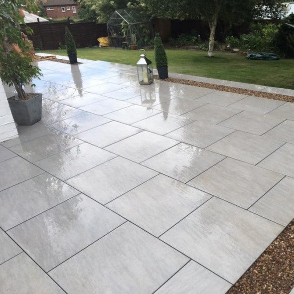 Grey Outdoor Porcelain Tiles 600x600mm – Non Slip Garden & Patio Floor Tiles